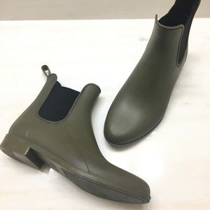 J. Crew | Miss Green Ankle Rain Boots 7